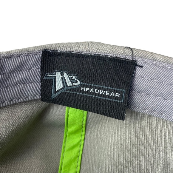 dub H3 Headwear Cap Hat Snapback Flat‎ Bill Black Grey Green Wool Blend - Picture 10 of 10